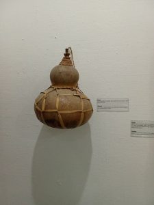 A gourd for souring milk; dairy is central to the Banyankole diet.