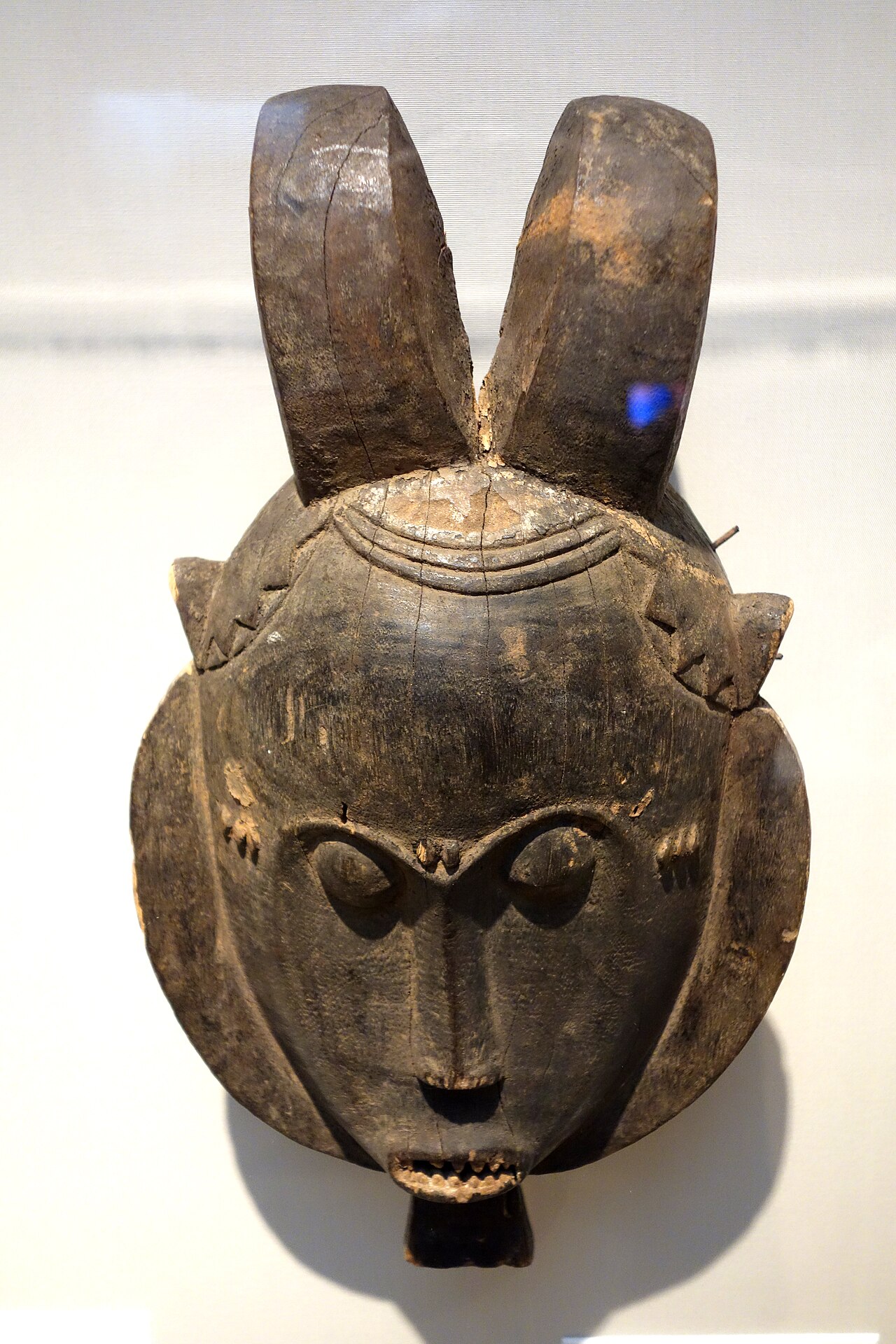 A Baoulé goli dance mask, worn in the popular goli masquerade.