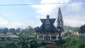 A traditional Karo Batak house in the highlands today