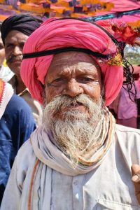 Men of the Bhil (Bhilala) tribe of western India