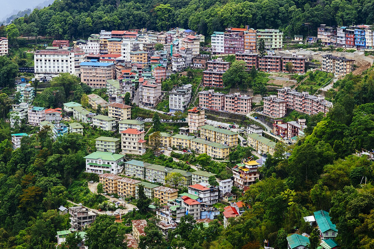 The city of Gangtok, capital of modern Sikkim