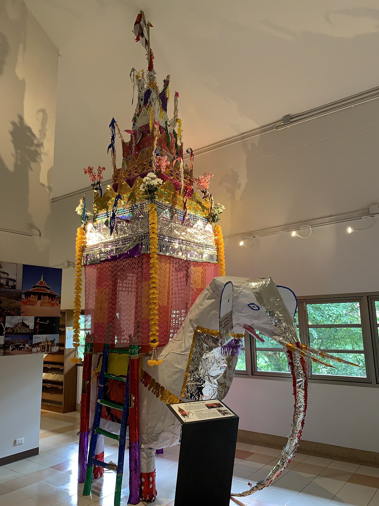 A Buddhist pulpit of the Blang people