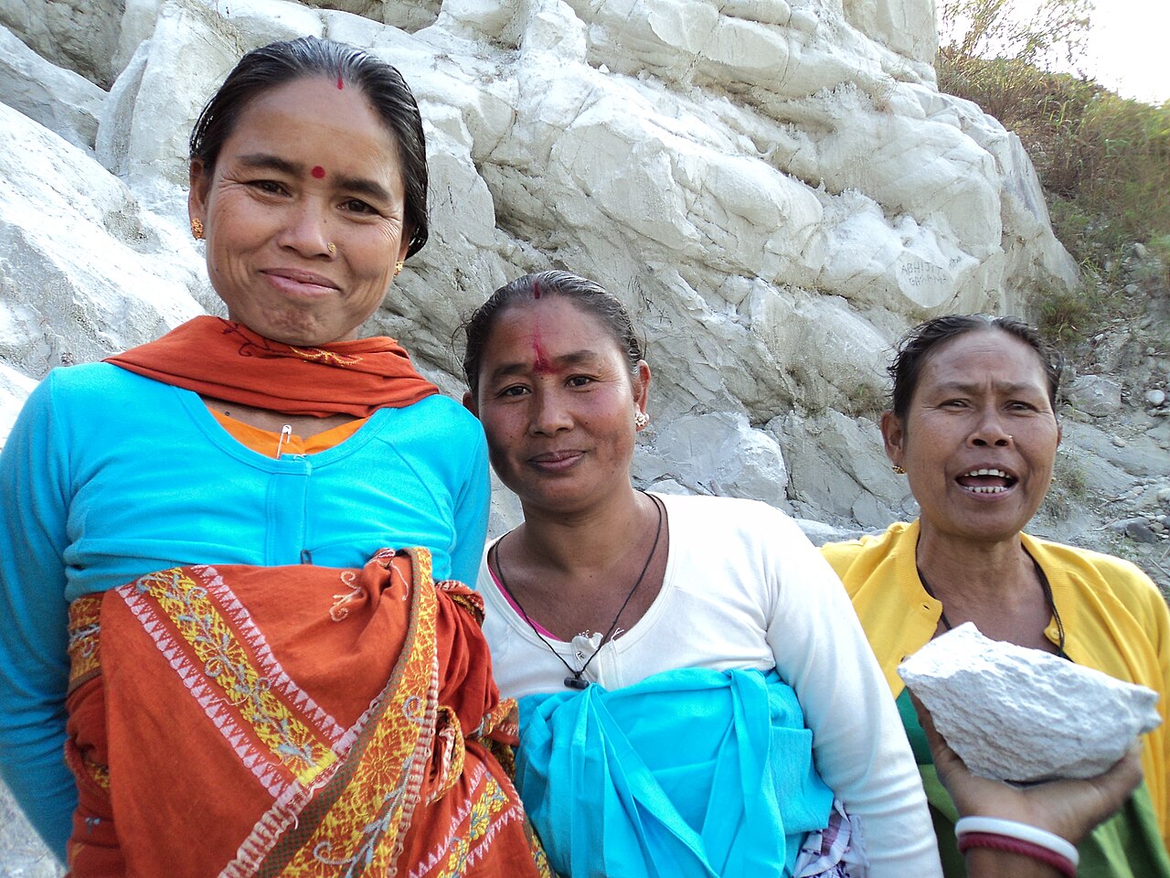 Bodo women in traditional dress, Assam