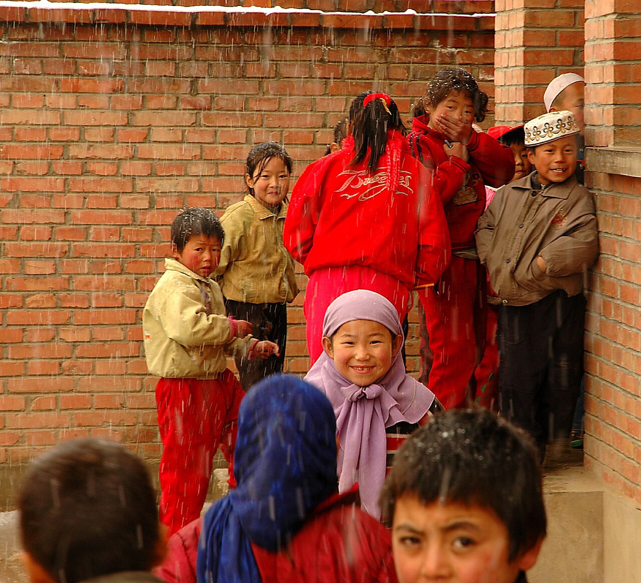 A school in Jishishan, the Bonan county