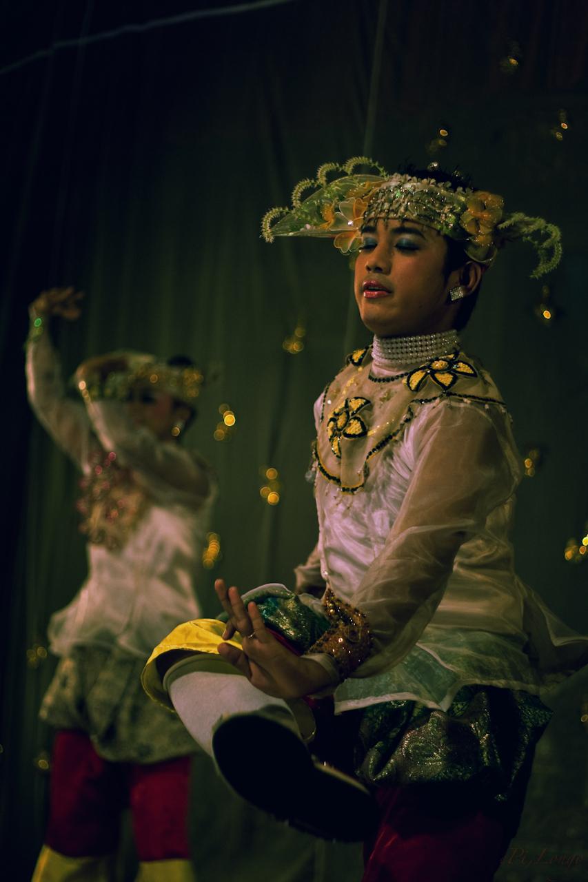 A performance of Burmese classical dance