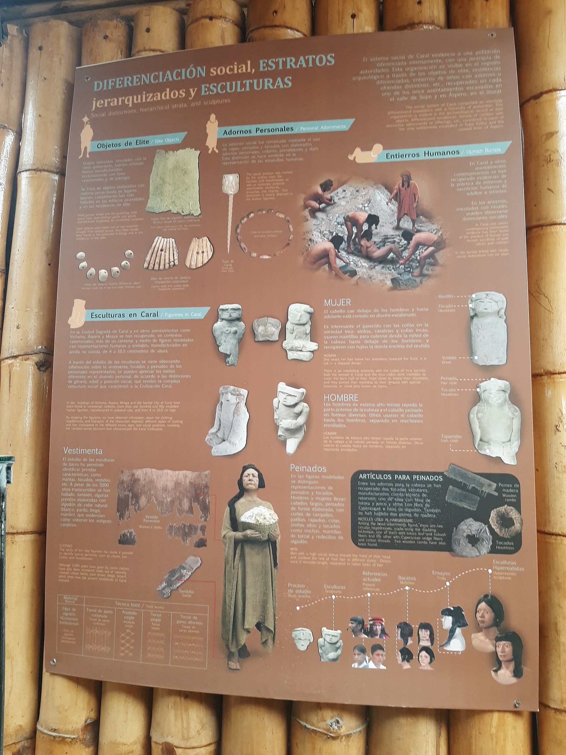 An overview of the Caral complex, laid out by a society that predated pottery in the region