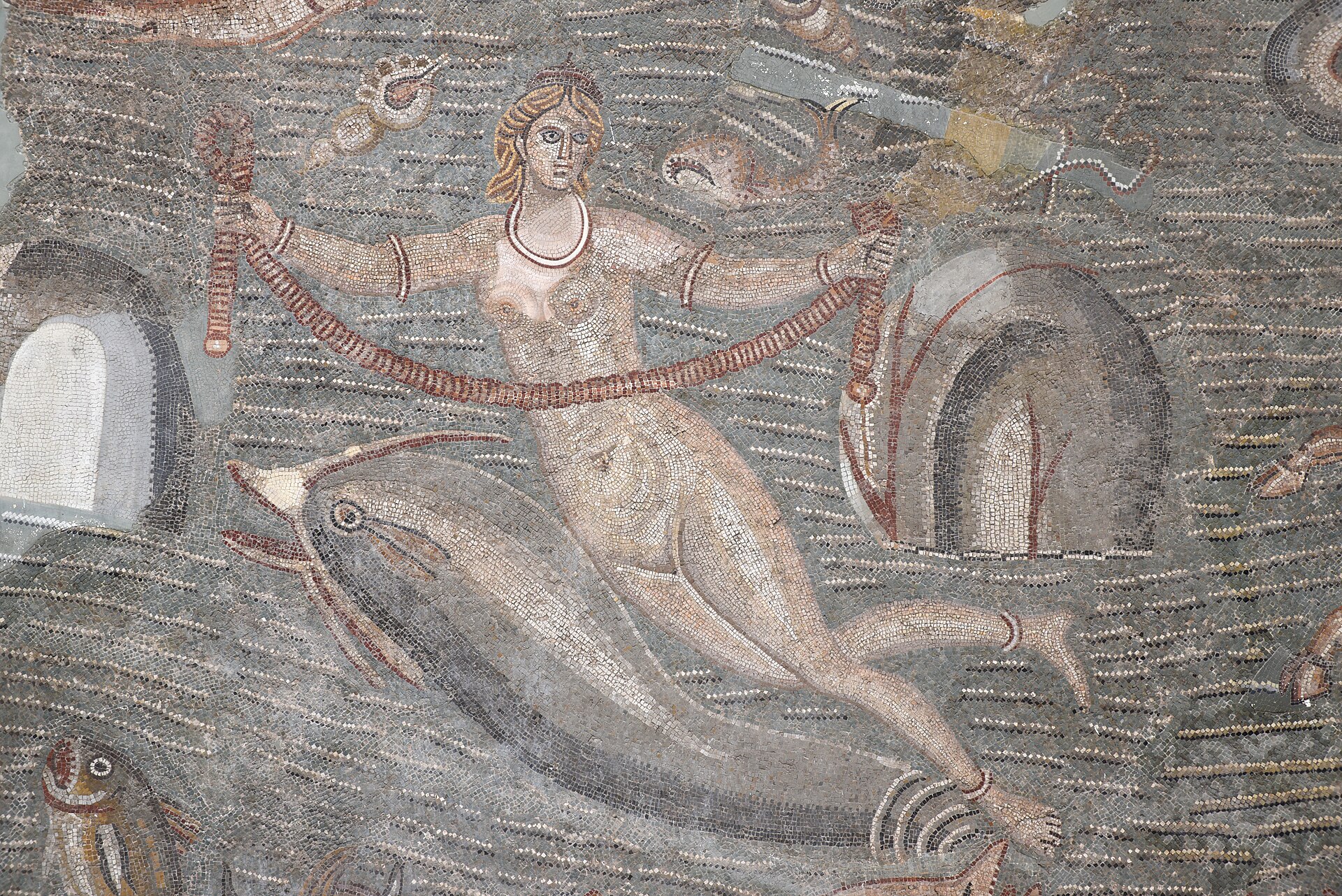 A Roman mosaic from Carthage, reflecting the wealth of the later African city.