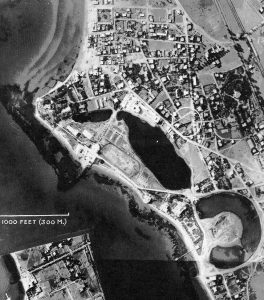 The circular Punic harbour of Carthage, once the base of its powerful war fleet.