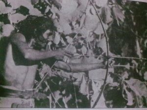 A Chenchu of the Nallamala forest with the bow, hunter of the woods