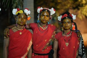 A tribal dance of the Bastar region of Chhattisgarh