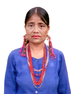 A Letu Chin woman with the traditional facial tattoo