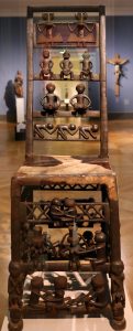 A carved Chokwe chair
