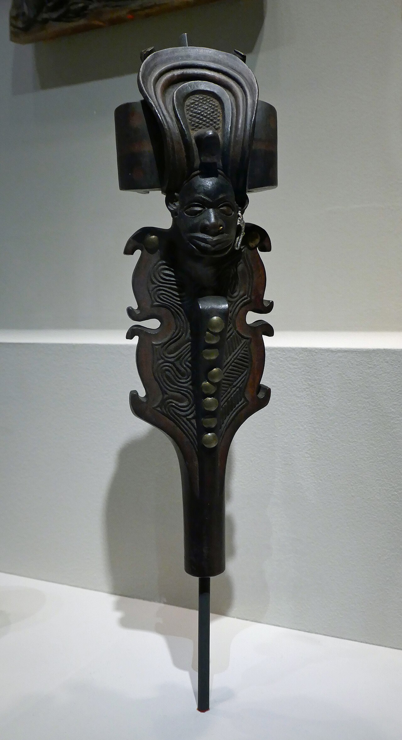 A Chokwe scepter finial