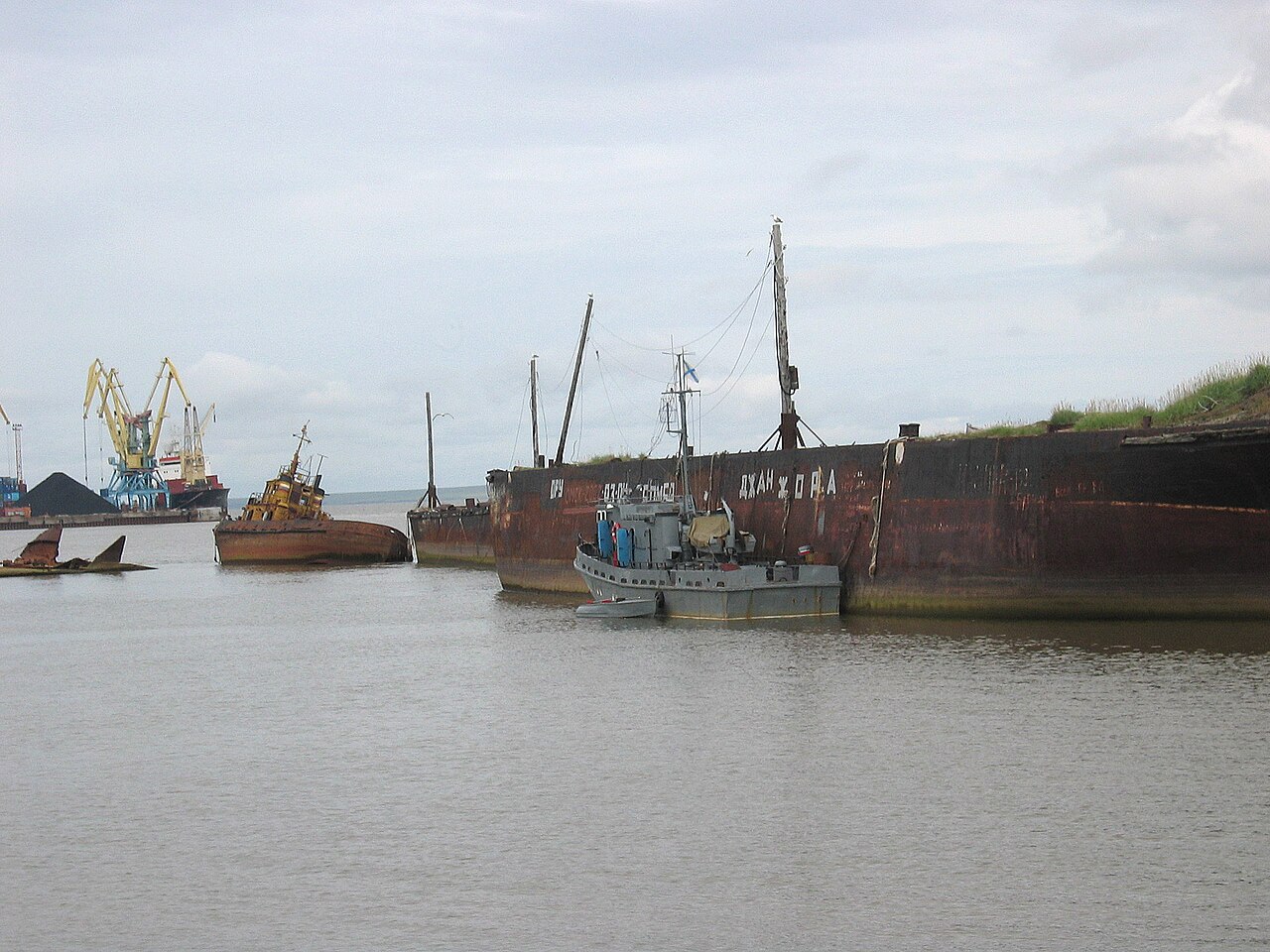 The harbour of Anadyr, capital of modern Chukotka