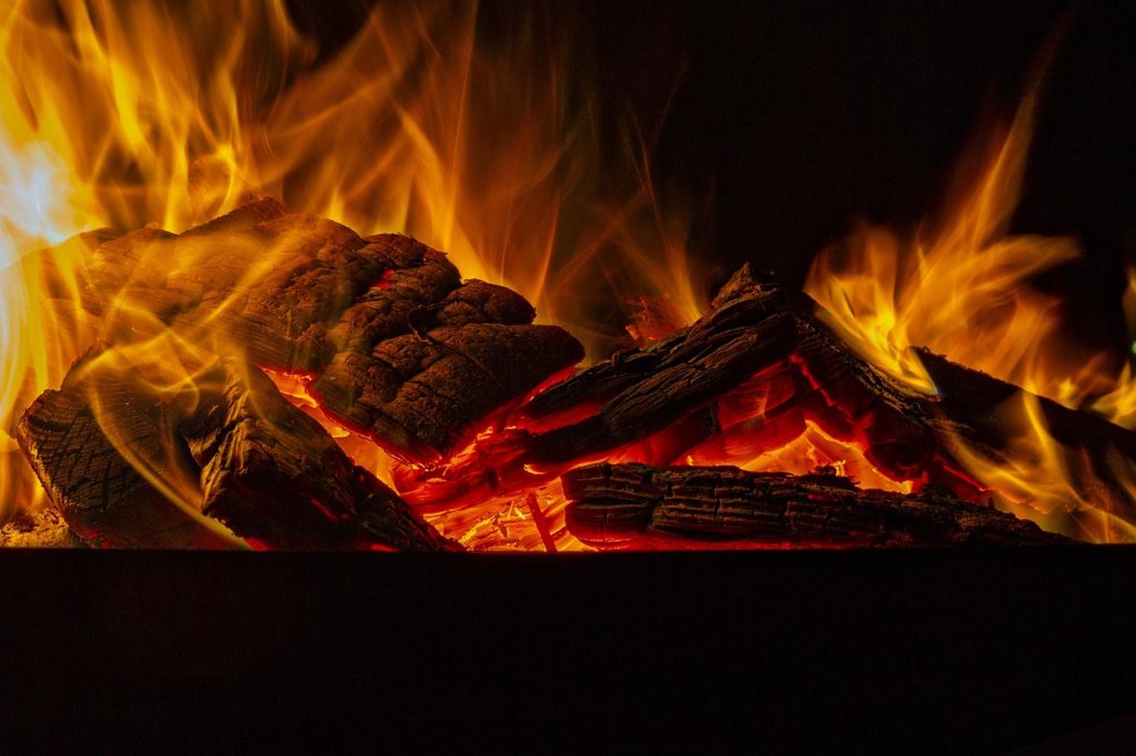 Fire at a gathering