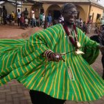 A Dagomba man leading the Takai dance in northern Ghana.