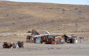 A Damara settlement at Uis, beneath the Brandberg in Damaraland.