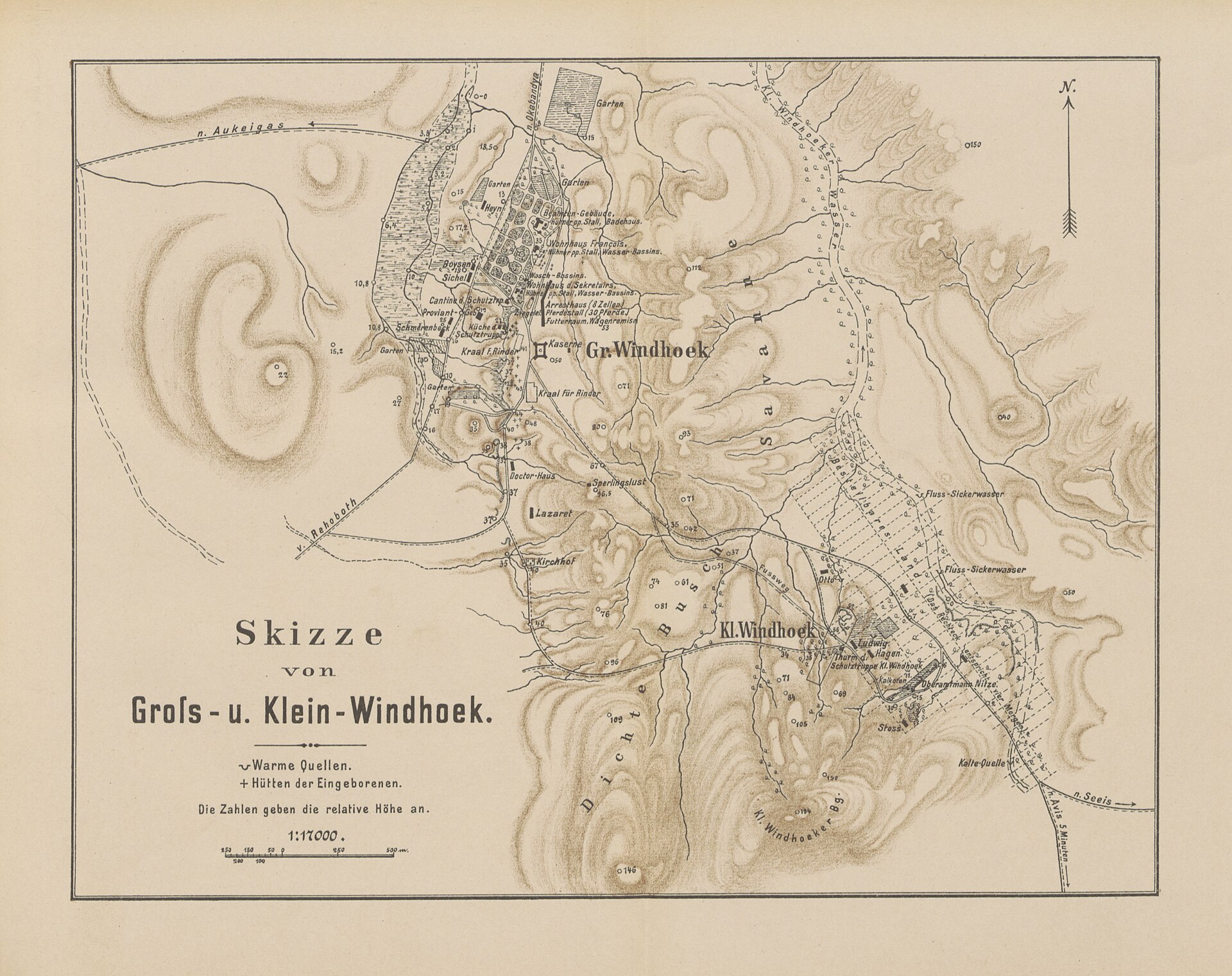 A nineteenth-century sketch from a work on the Nama and Damara of Namibia.
