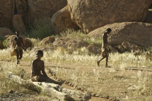 A scene at the Damara Living Museum in Damaraland.