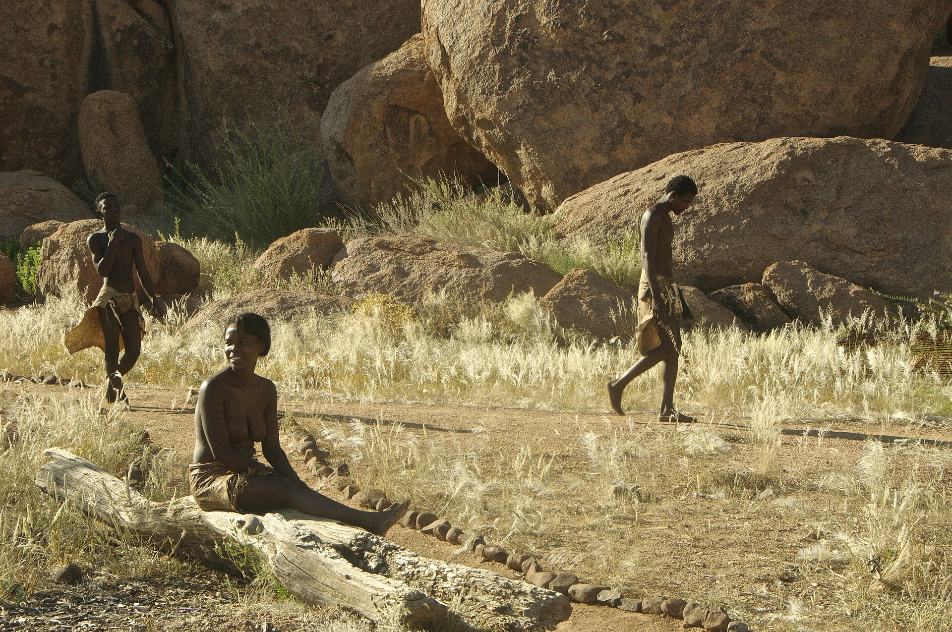 A scene at the Damara Living Museum in Damaraland.