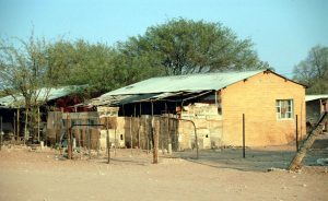Housing in Khorixas, a modern town of the Damara region.