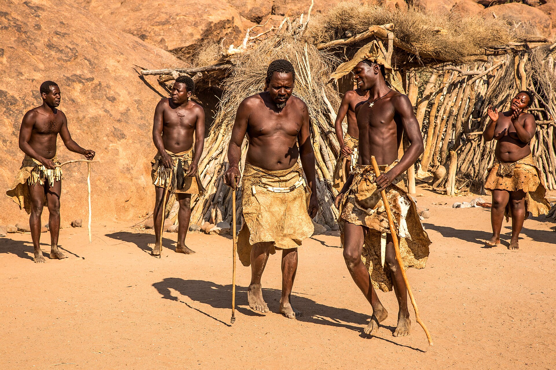 A Damara traditional dance.