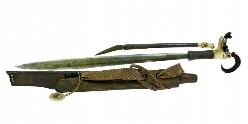 A mandau, the traditional sword of the Dayak