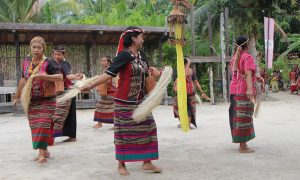 A traditional dance of the Benuaq Dayak