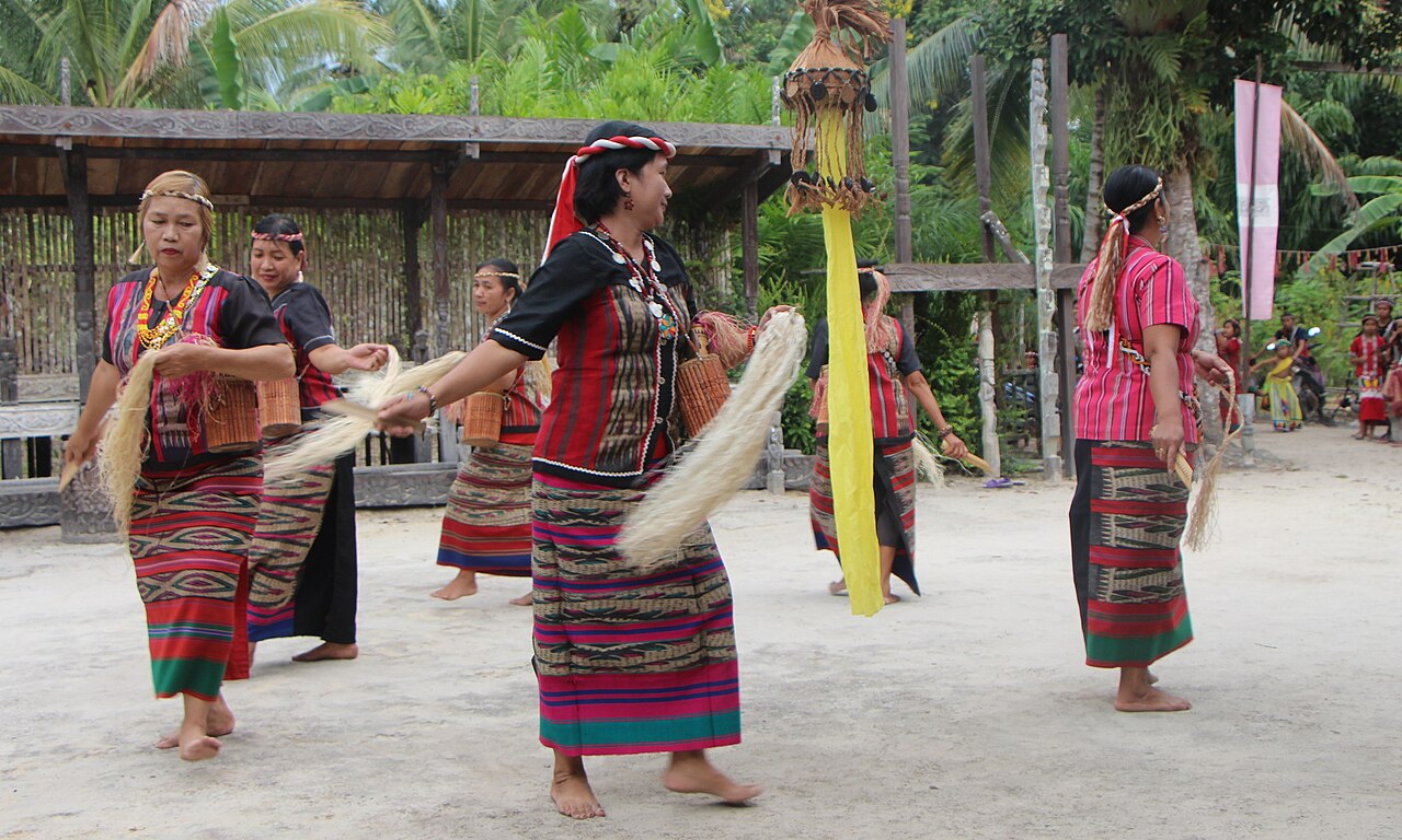 A traditional dance of the Benuaq Dayak