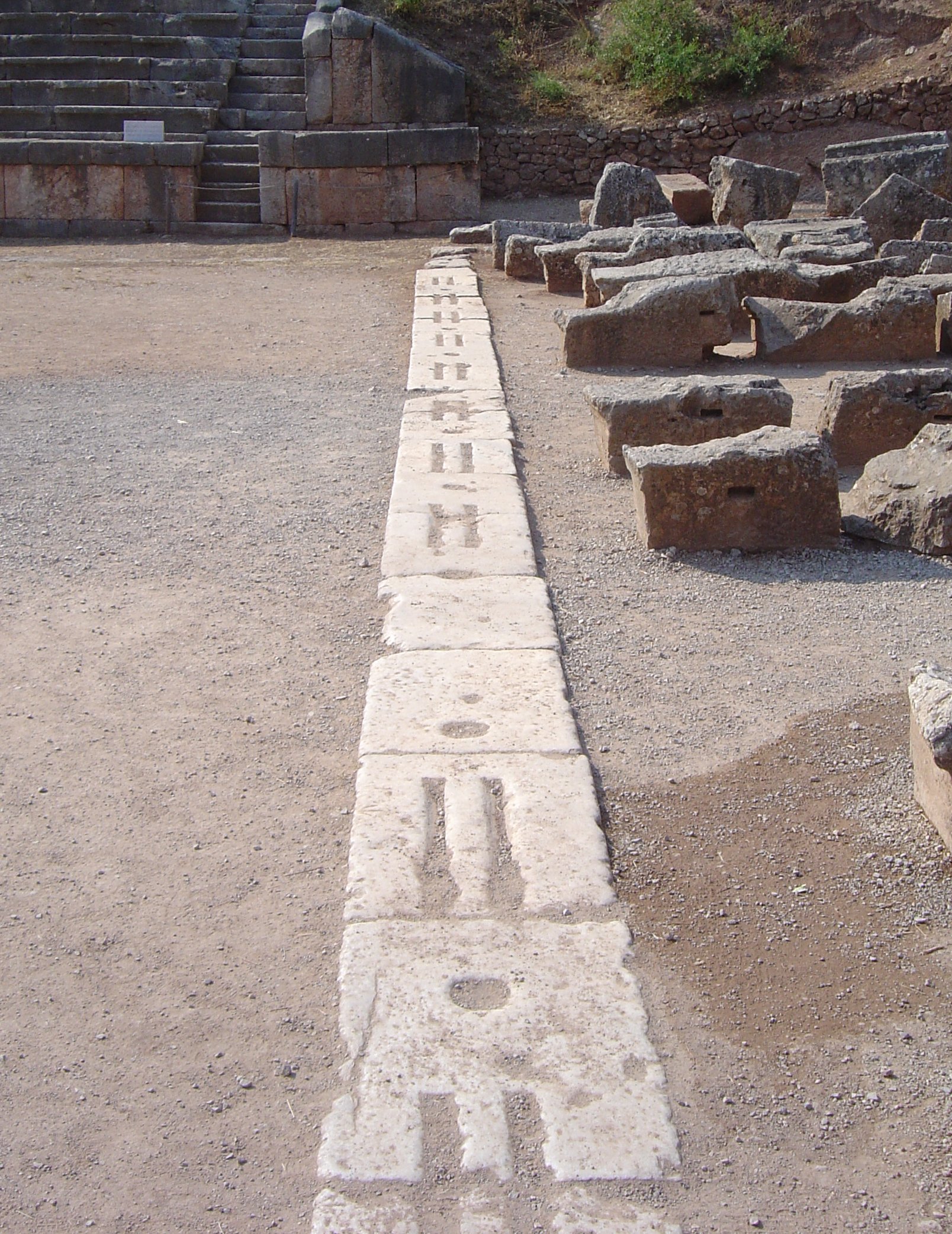 The stadium of Delphi, where the ancient Pythian Games were held.