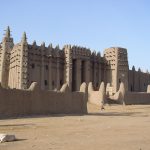 The Great Mosque of Djenne, the largest mud-brick building in the world.
