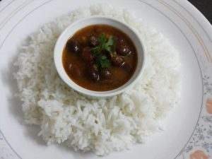 Rajma-chawal, kidney beans and rice, a signature Dogra dish