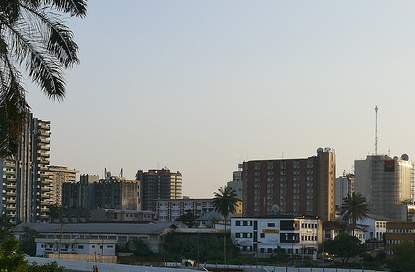 The city of Douala, which grew from the Duala settlements on the Wouri.
