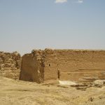 The ruins of Dura-Europos on a bluff above the Euphrates in eastern Syria.