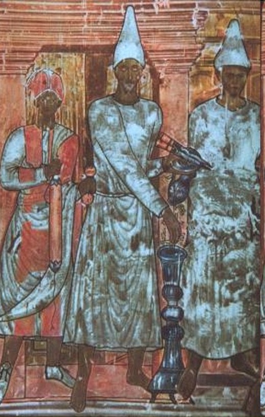 Painted temple scenes from Dura-Europos, blending Greek, Roman and eastern styles.