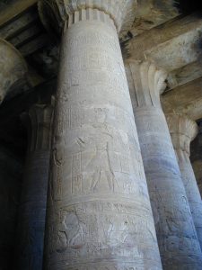 The great hypostyle hall of the temple of Edfu.