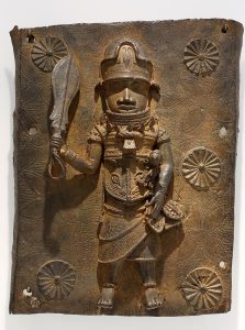 A bronze plaque from the Kingdom of Benin, the art of the Edo people.