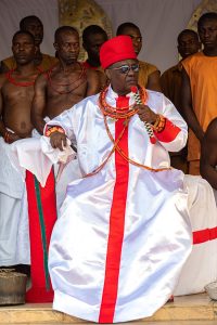 The Igue festival of the Oba of Benin, the great royal ceremony of the Edo.