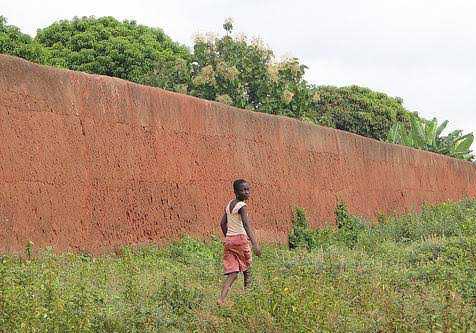 The great earthen walls of Benin City, built by the Edo over centuries.