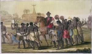 An image of the Oba of Benin, the divine king at the head of Edo society.