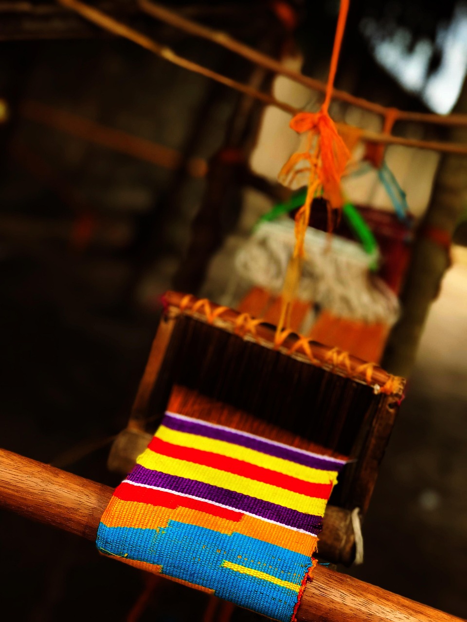 A kente loom