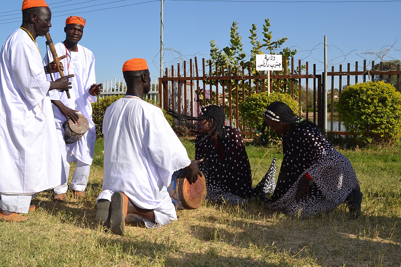A traditional dance of the region, part of Fur celebration.