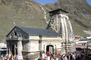 The Kedarnath temple, a great Himalayan shrine of the Garhwal region
