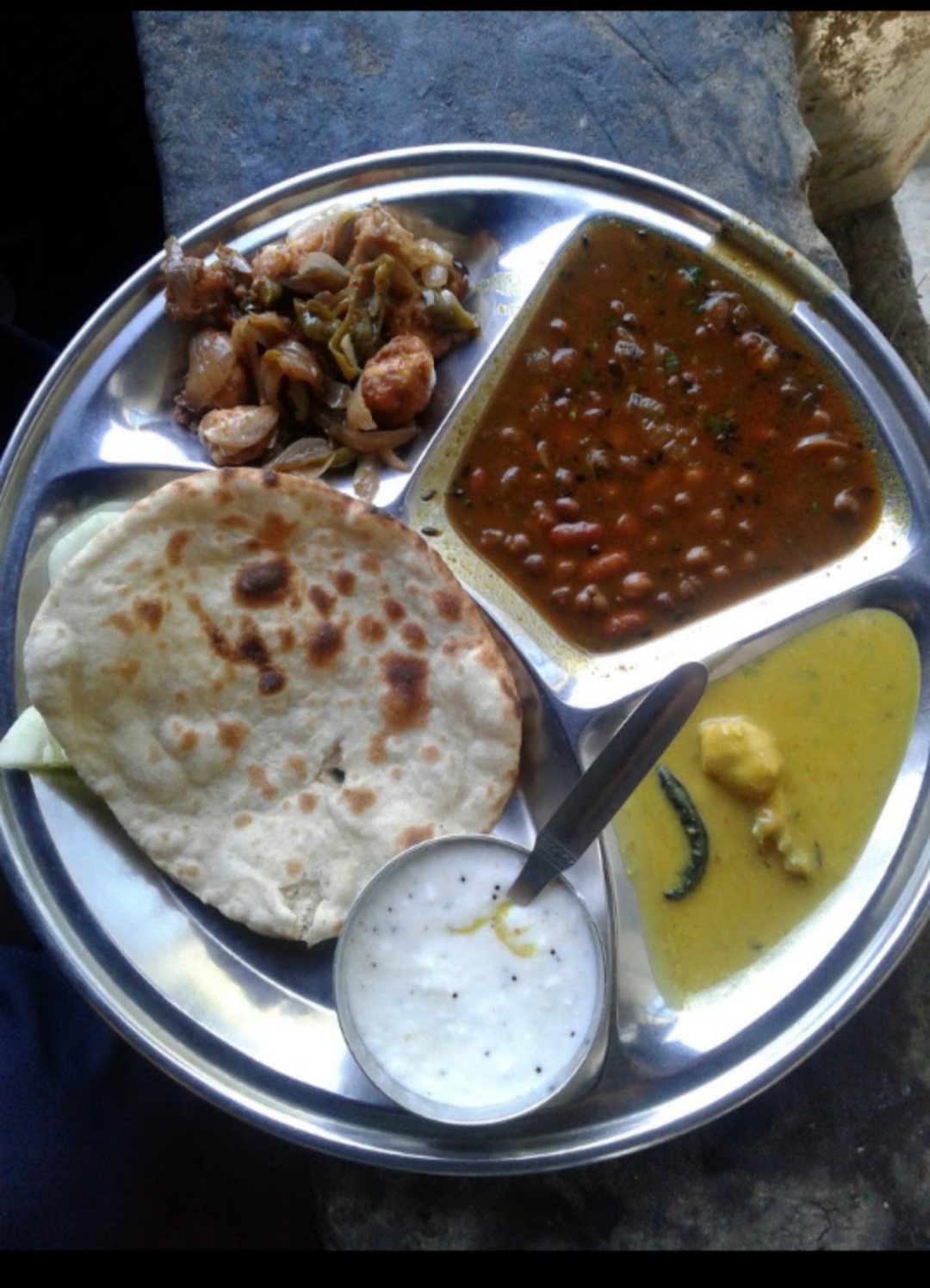 A Pahari thali of the Garhwal hills