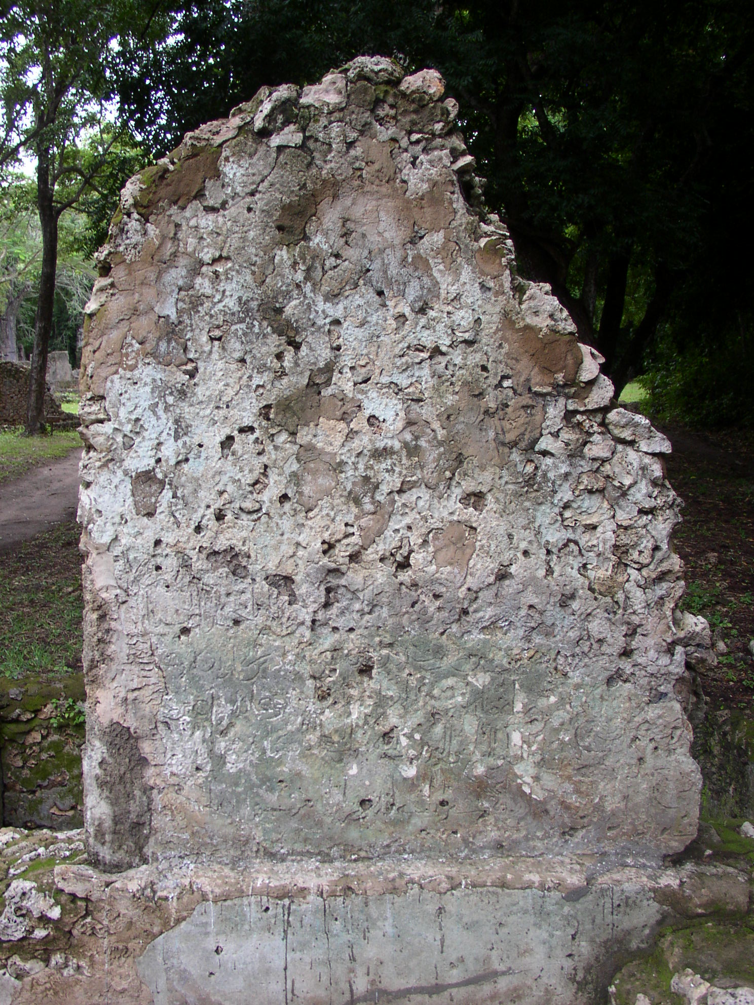 The coral-stone ruins of Gedi, a medieval Swahili town on the coast of Kenya.