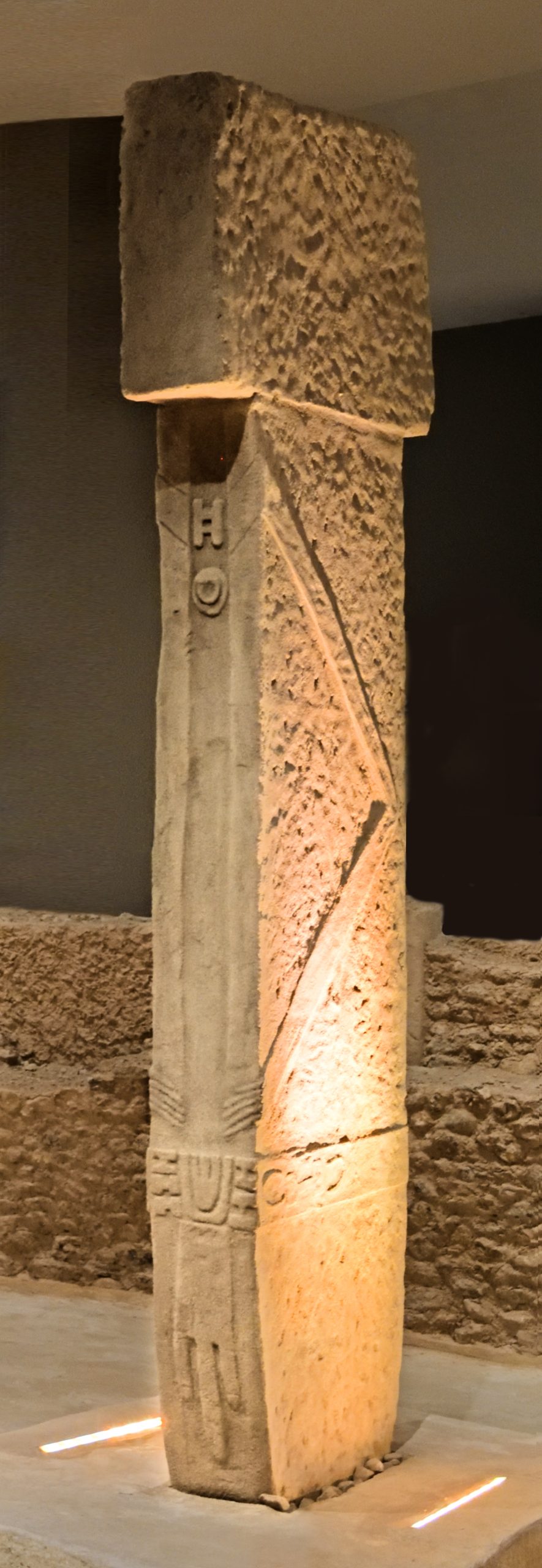 One of the great circular stone enclosures of Gobekli Tepe.