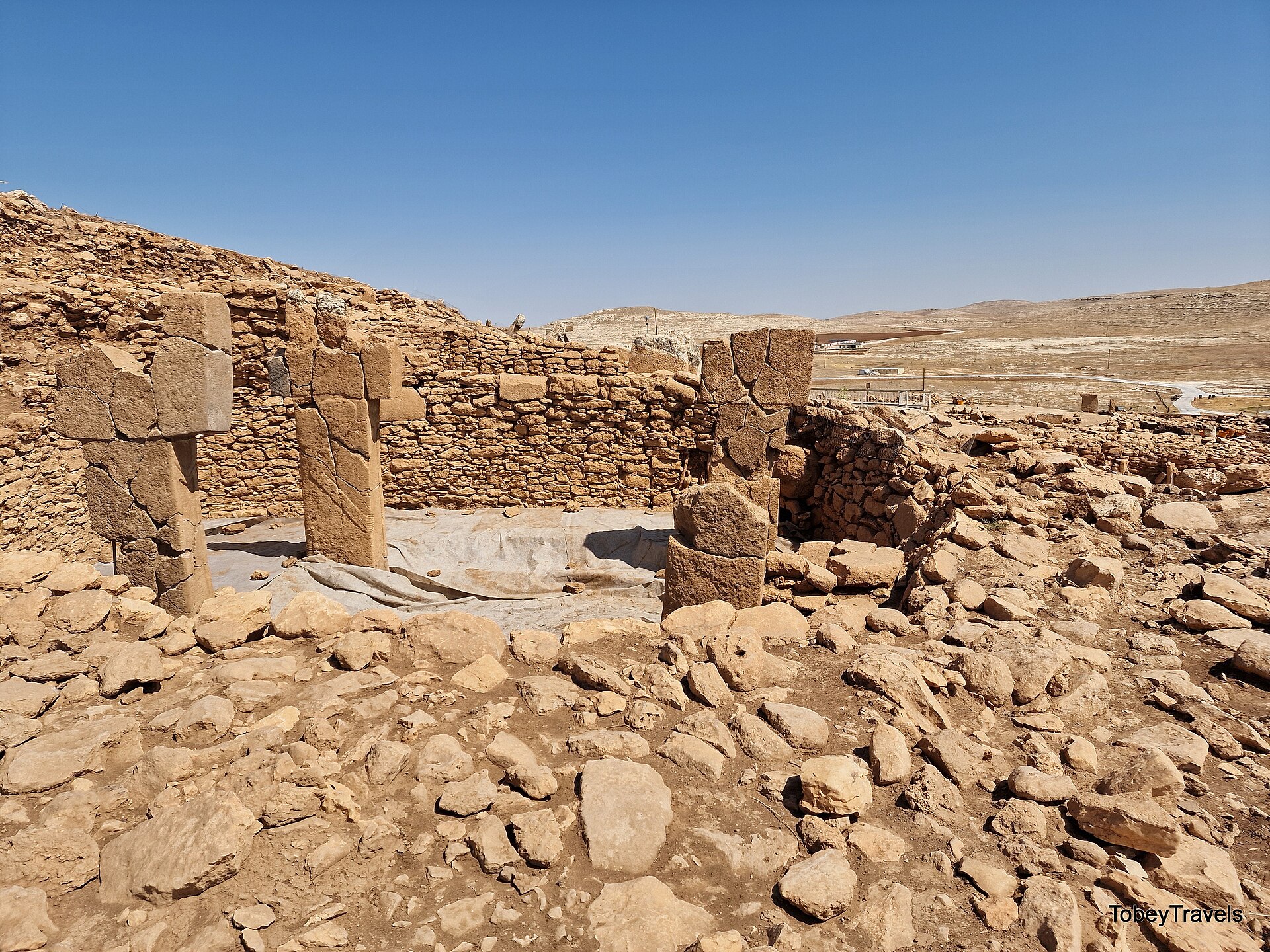 The great T-shaped stone pillars of Gobekli Tepe, the world's oldest known temple.
