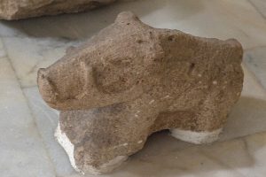 An ancient statue from the region of Gobekli Tepe in the Sanliurfa museum.