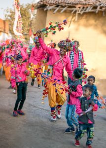 A folk dance of the central Indian tribal country