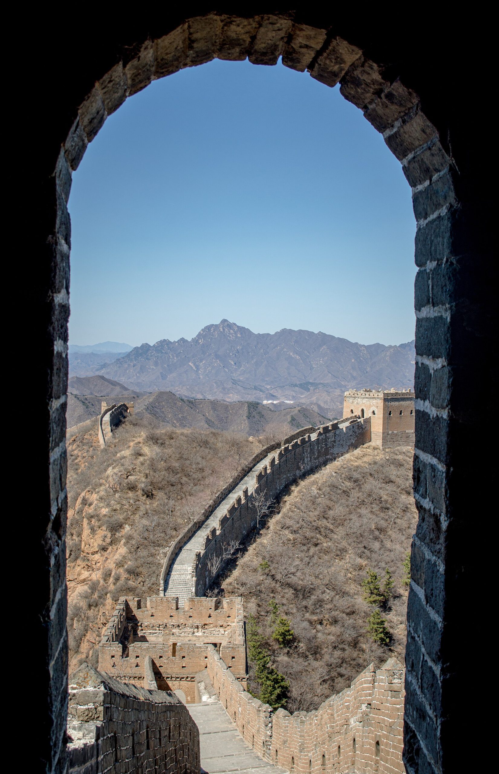 A watchtower on the Great Wall of China.